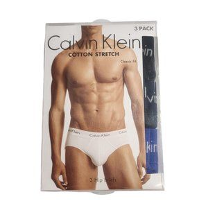 Calvin Klein Men's Hip-Briefs Classic Fit Blue Sz XL 3-Pack‎ NU2661902